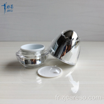 Pot de crème pour bébé en forme d&#39;oeuf en acrylique de 30 ml